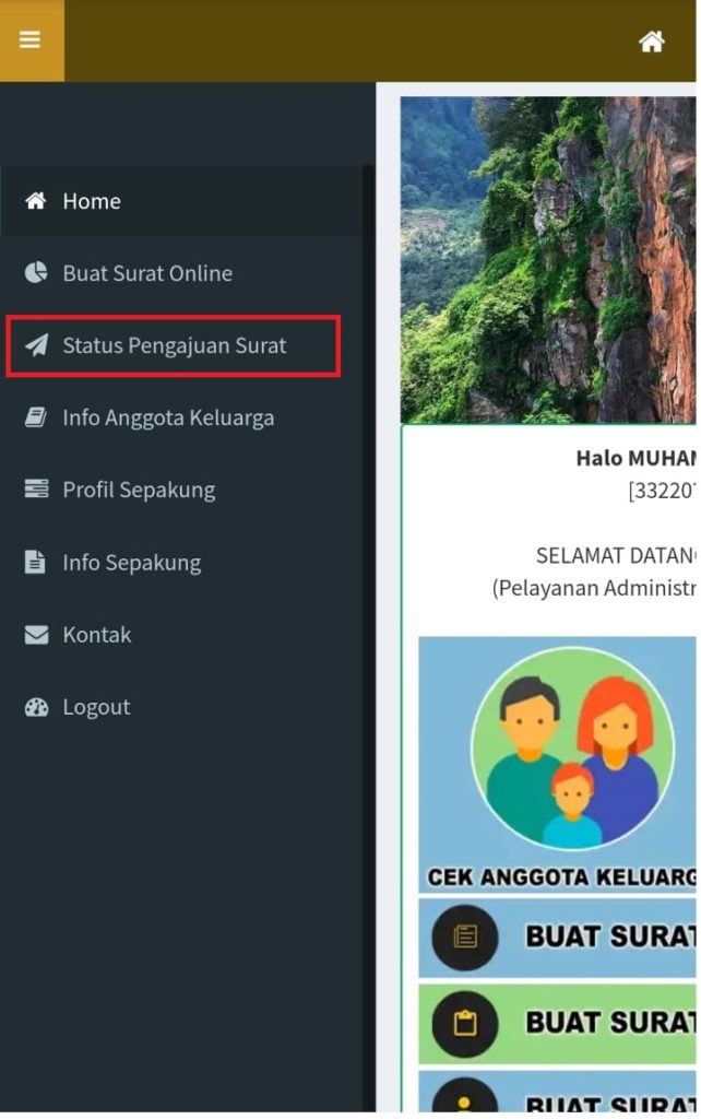 Status Pengajuan